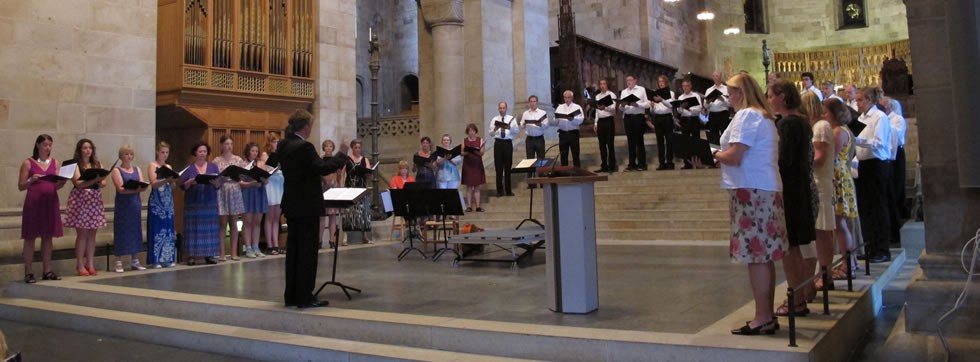 Richard Cooke conducting in Lund, Sweden